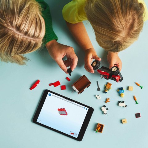 Lego City 60461 Czerwony traktor z przyczepą i owcami