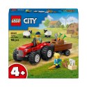 Lego City 60461 Czerwony traktor z przyczepą i owcami