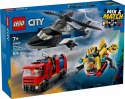 Lego City 60462 Helikopter, wóz strażacki i łódź podwodna