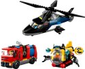 Lego City 60462 Helikopter, wóz strażacki i łódź podwodna