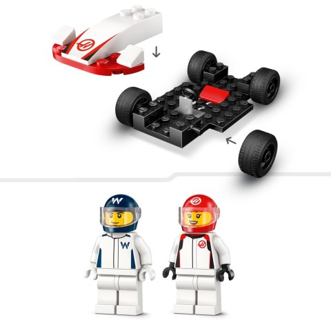 Lego City 60464 Williams Racing i Haas F1 Samochody wyścigowe F1