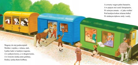 Lokomotywa Julian Tuwim Miękka 12 stron Bajki Tuwima Skrzat