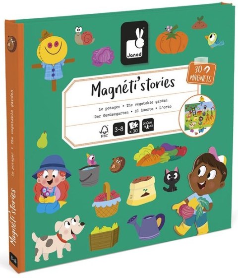 Magnetyczna Układanka W ogródku Magneti'stories 3+ Janod Magnesy