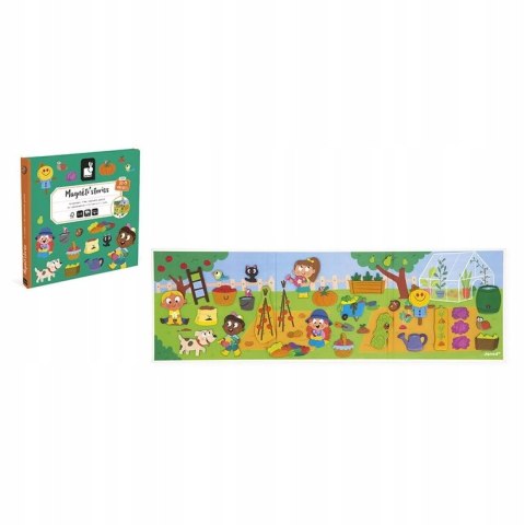 Magnetyczna Układanka W ogródku Magneti'stories 3+ Janod Magnesy