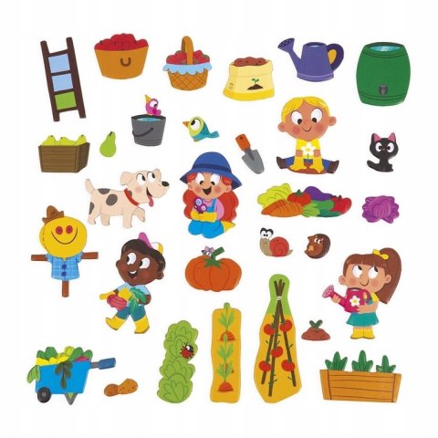 Magnetyczna Układanka W ogródku Magneti'stories 3+ Janod Magnesy