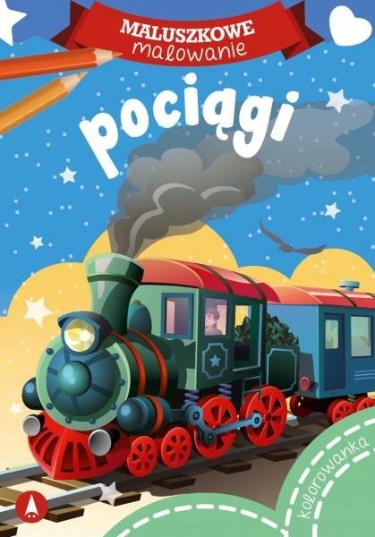 Maluszkowe malowanie Pociągi Kolorowanka Skrzat