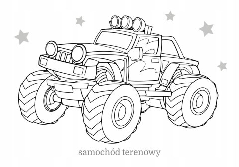 Maluszkowe malowanie Pojazdy Kolorowanka Malowanka Skrzat