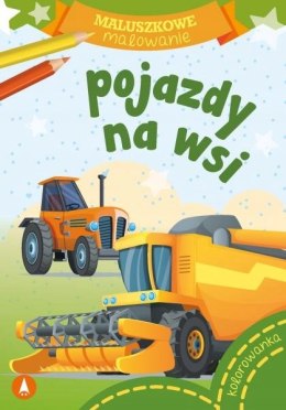 Maluszkowe malowanie Pojazdy na wsi Kolorowanka Skrzat