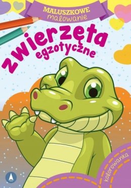 Maluszkowe malowanie Zwierzęta egzotyczne Kolorowanka Skrzat