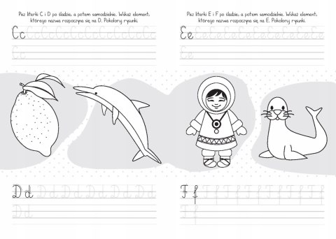 Mały Uczeń Moje Literki Piszę Litery Nauka Pisania Skrzat