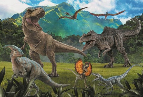 Puzzle 100 elementów Park Jurajski 16441 jurassic Trefl Dinozaury