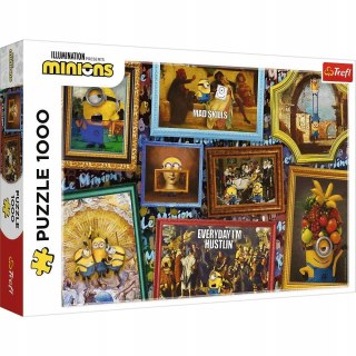 Puzzle 1000 elementów 10744 Galeria Minionków Trefl Minionki