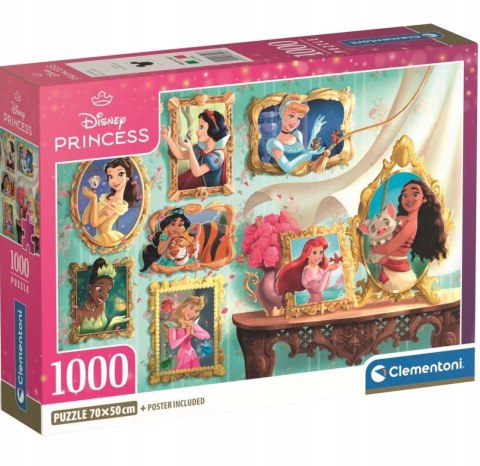 Puzzle 1000 elementów 37046 Disney Księżniczki Princess Clementoni