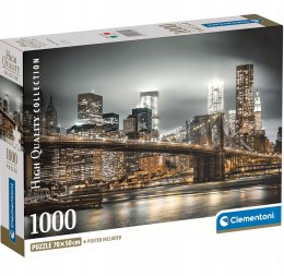 Puzzle 1000 elementów 39704 New York skyline Compact Clementoni