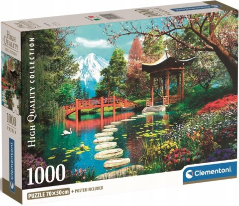 Puzzle 1000 elementów 39910 Fuji Garden Ogród Compact Clementoni
