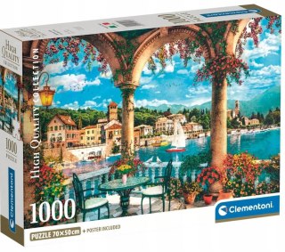 Puzzle 1000 elementów 39930 Widok na Jezioro Como Compact Clementoni