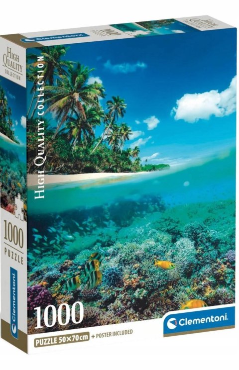 Puzzle 1000 elementów 39931 Lato w Raju Plaża Compact Clementoni