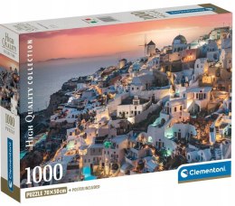 Puzzle 1000 elementów 39933 Shades of Santorini Compact Clementoni
