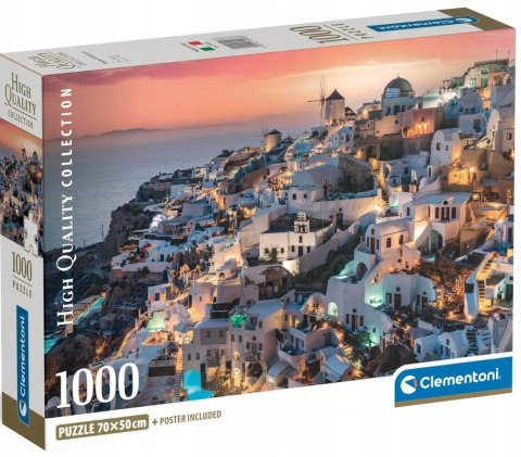 Puzzle 1000 elementów 39933 Shades of Santorini Compact Clementoni