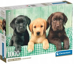Puzzle 1000 elementów 39946 Trzy Labradory Pieski Clementoni