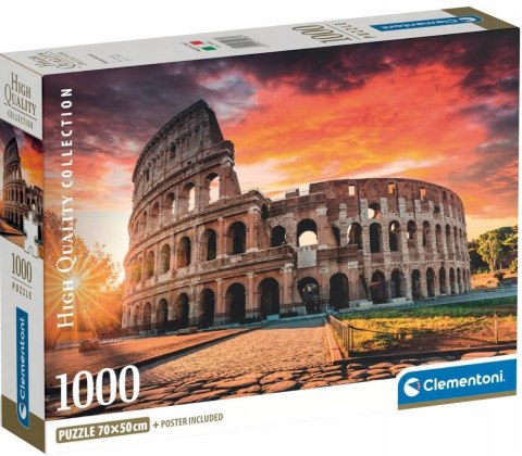 Puzzle 1000 elementów 39985 Koloseum Roman Sunset Clementoni Compact