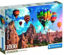 Puzzle 1000 elementów 39988 Balony w Kapodacji Kapodacja Clementoni Compact