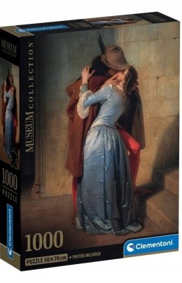 Puzzle 1000 elementów Museum Hayes The Kiss 37064 Clementoni Compact