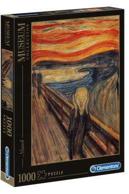 Puzzle 1000 elementów Museum Munch L` Urlo Scream 39377 Clementoni