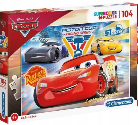 Puzzle 104 elementy 27072 Cars Auta Clementoni 6+