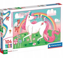 Puzzle 104 elementy 27109 Jednorożec Clementoni 6+