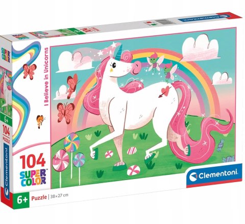 Puzzle 104 elementy 27109 Jednorożec Clementoni 6+