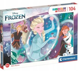 Puzzle 104 elementy Kraina Lodu Frozen 25737 Clementoni 6+