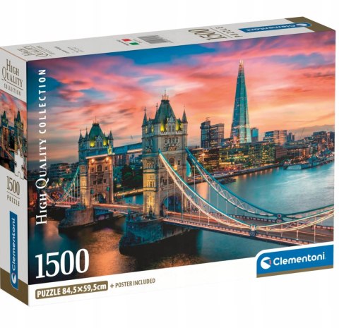 Puzzle 1500 elementów Londyn o zmierzchu Compact 31715 Clementoni