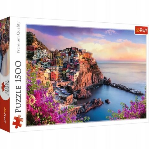 Puzzle 1500 elementów Widok na miasteczko Manarola 26137 Trefl