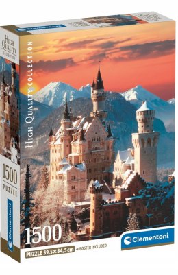 Puzzle 1500 elementów Zamek Neuschwanstein Compact 31716 Clementoni