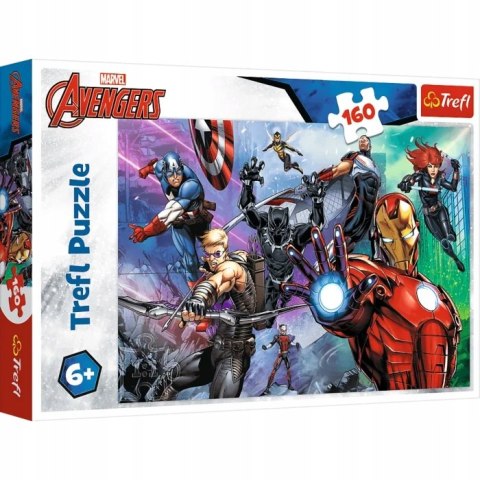 Puzzle 160 elementów Zawsze gotowi bohaterowie 15424 Marvel Avengers Trefl
