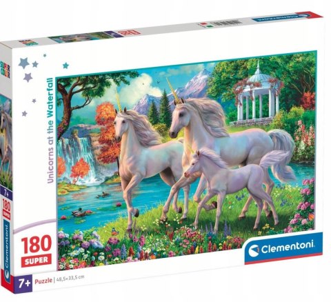 Puzzle 180 elementów Jednorożce 29794 Clementoni