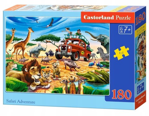 Puzzle 180 elementów Przygoda na safari Castorland 7+