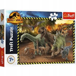 Puzzle 200 elementów Dinozaury z Parku Jurajskiego 13287 Trefl