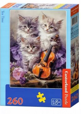 Puzzle 260 elementów Muzyczne Kotki kocięta Castorland 8+
