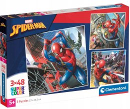 Puzzle 3x48 elementów Marvel Spiderman 25316 Clementoni 3w1