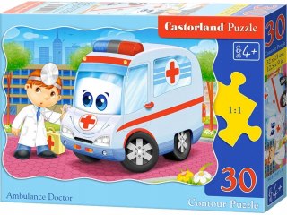 Puzzle 30 elementów Karetka i doktor Castorland 4+