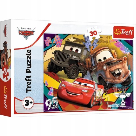 Puzzle 30 elementów Rozpędzone Auta Cars 18293 Trefl