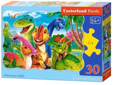 Puzzle 30 elementów Selfie Dinozaury Castorland 4+