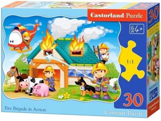 Puzzle 30 elementów Strażacy w akcji Castorland 4+