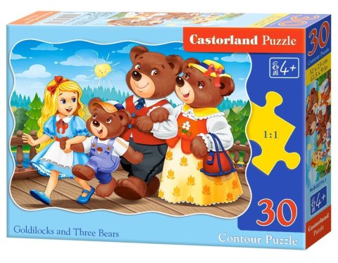 Puzzle 30 elementów Złotowłosa i trzy niedźwiadki Castorland 4+