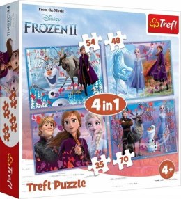 Puzzle 4w1 Kraina Lodu Frozen II 34323 Trefl Elsa