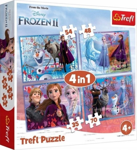 Puzzle 4w1 Kraina Lodu Frozen II 34323 Trefl Elsa
