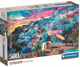 Puzzle 500 elementów Compact Grecja 35540 Clementoni Greece VIew