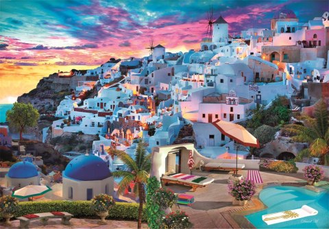 Puzzle 500 elementów Compact Grecja 35540 Clementoni Greece VIew